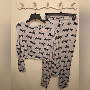 NWY Juicy Couture Ladies 2 Pc Pajama Set